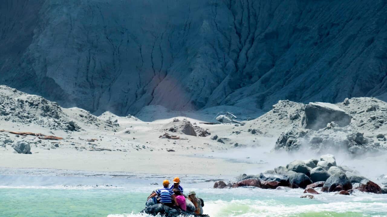 volcanic Eruption, New Zealand, White island