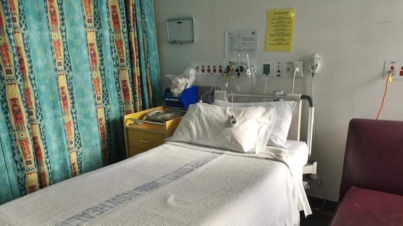 An empty bed at the Sydney Children's Hospital