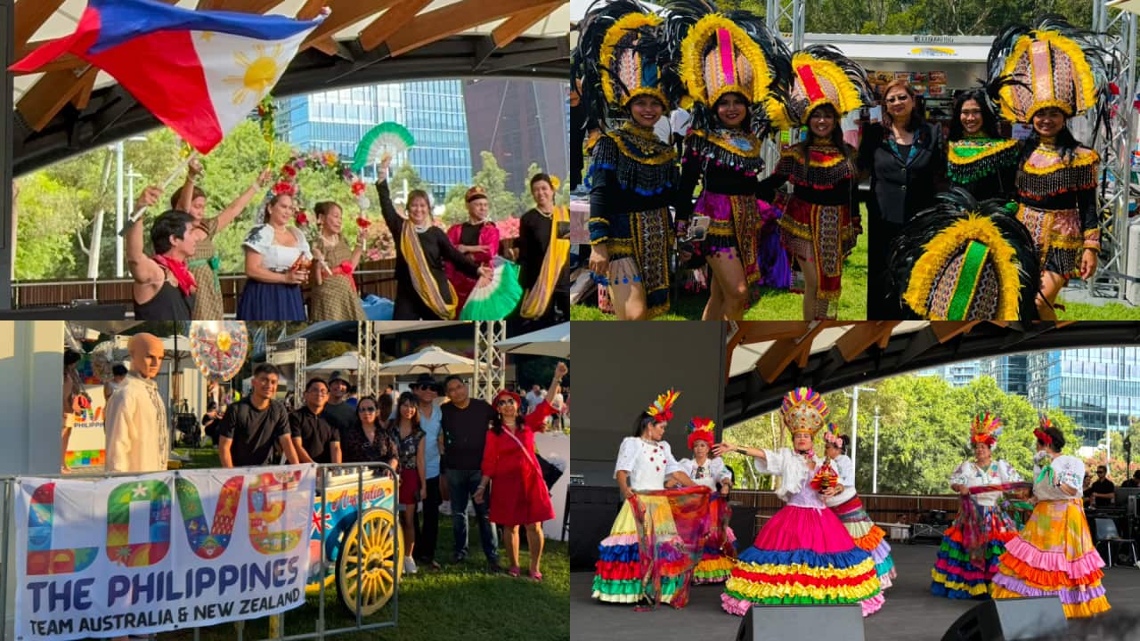 Some Filipino groups participated in the Philippines Pavilion as part of 'The Artistry: Celebration of Culture, Music, Food and Arts' at Tumbalong Park in Sydney