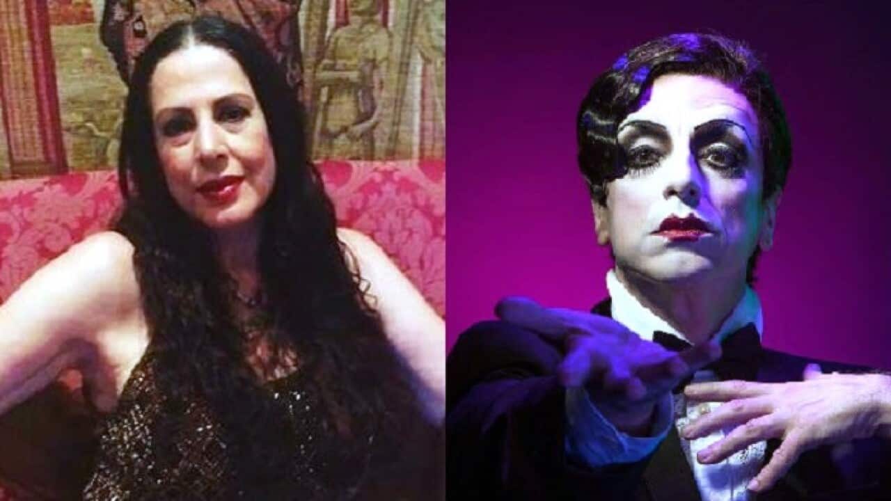 Theatre stage artists Maria Mercedes and Paul Capsis 