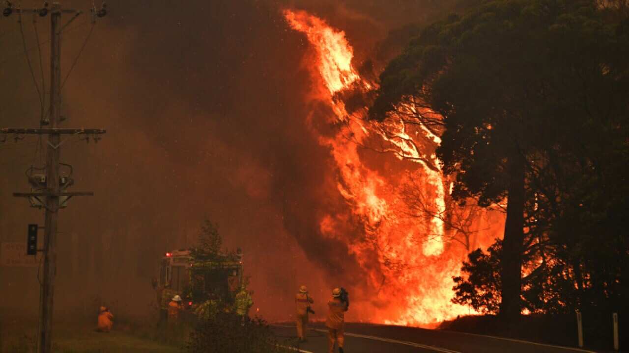 Firetruck near Bilpin, North West of Sydney