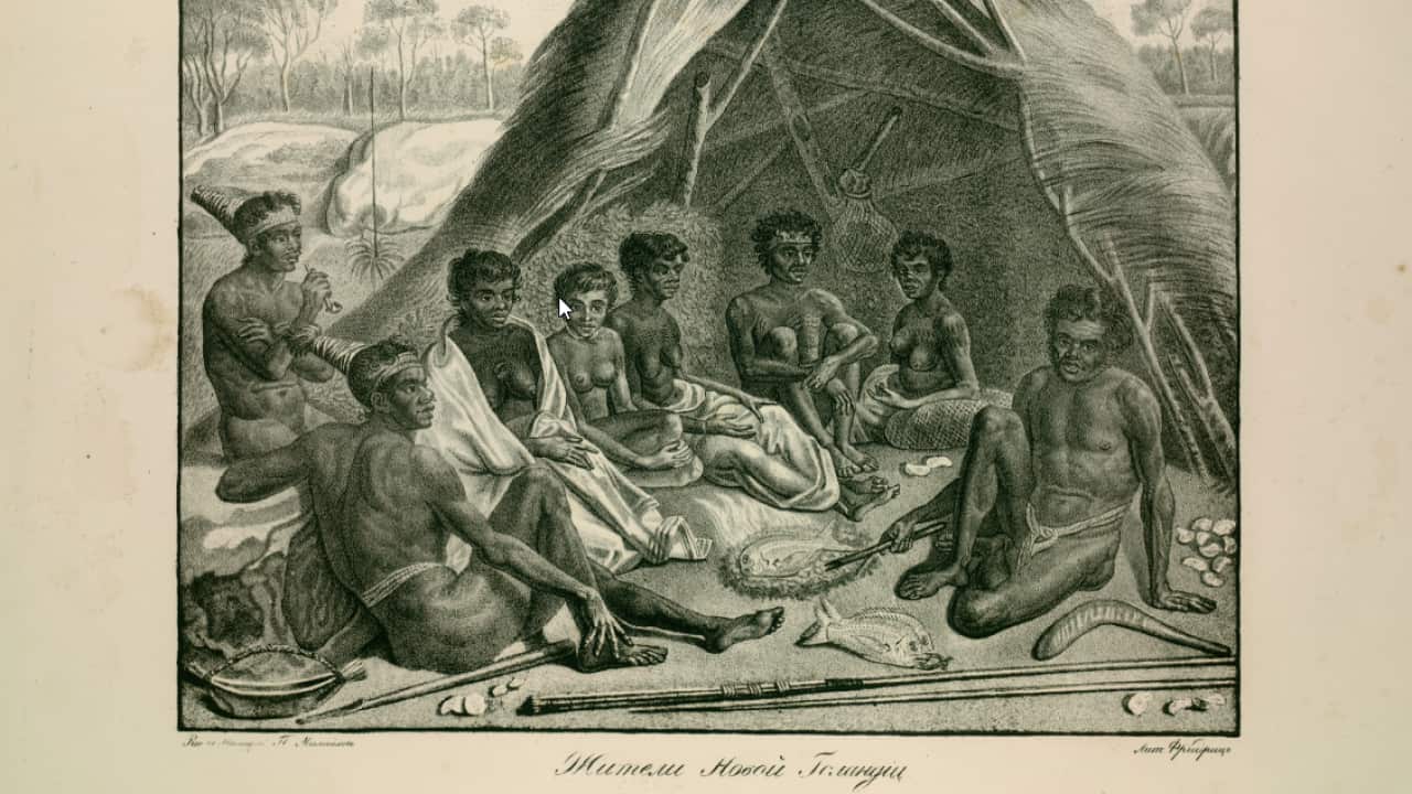 Engraving from the Bellingshausen Atlas 1831