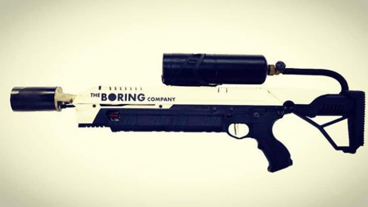 The Boring Company flamethrower.