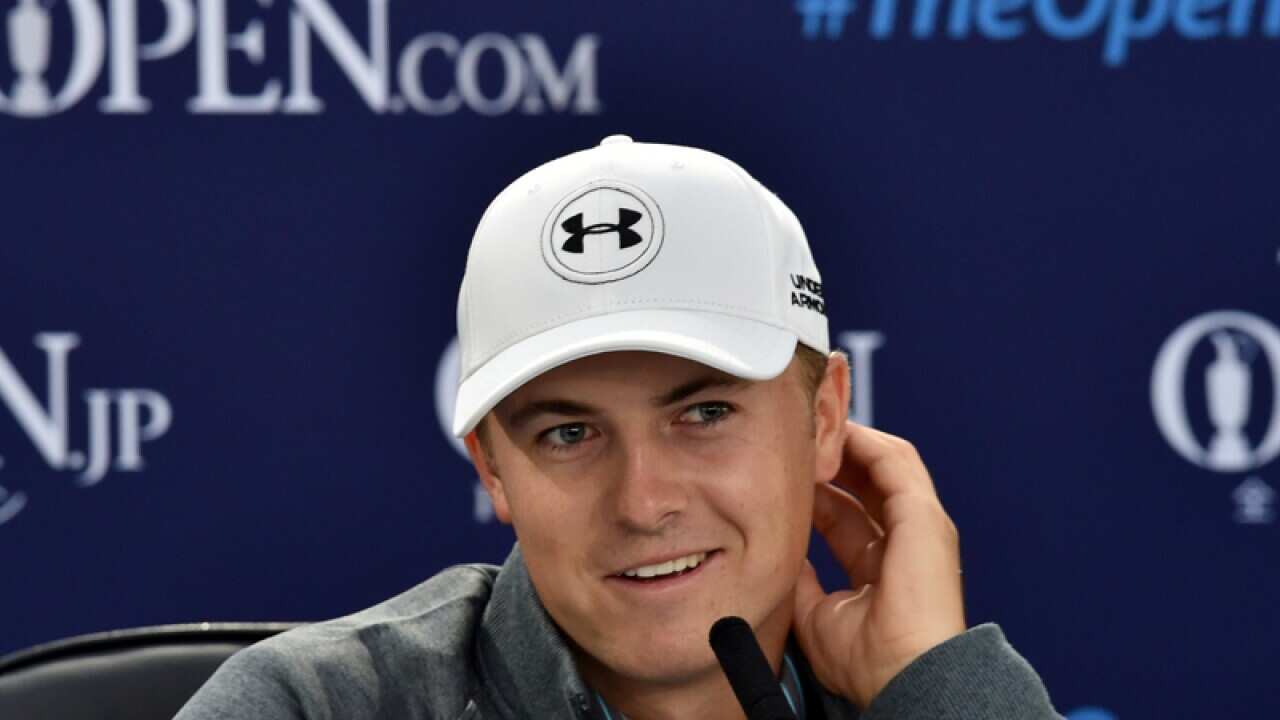 USA's Jordan Spieth during a press conference