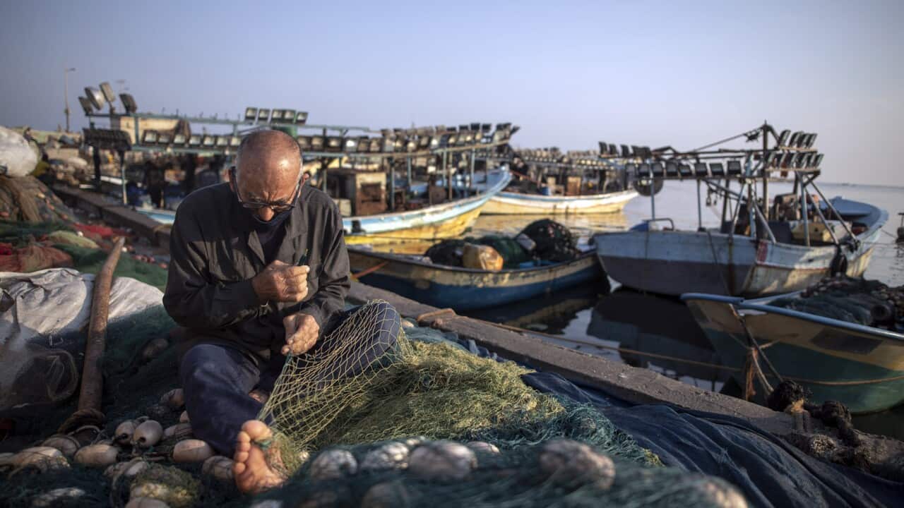 A Palestinian fisherman in the Gaza seaport (AAP).jpg