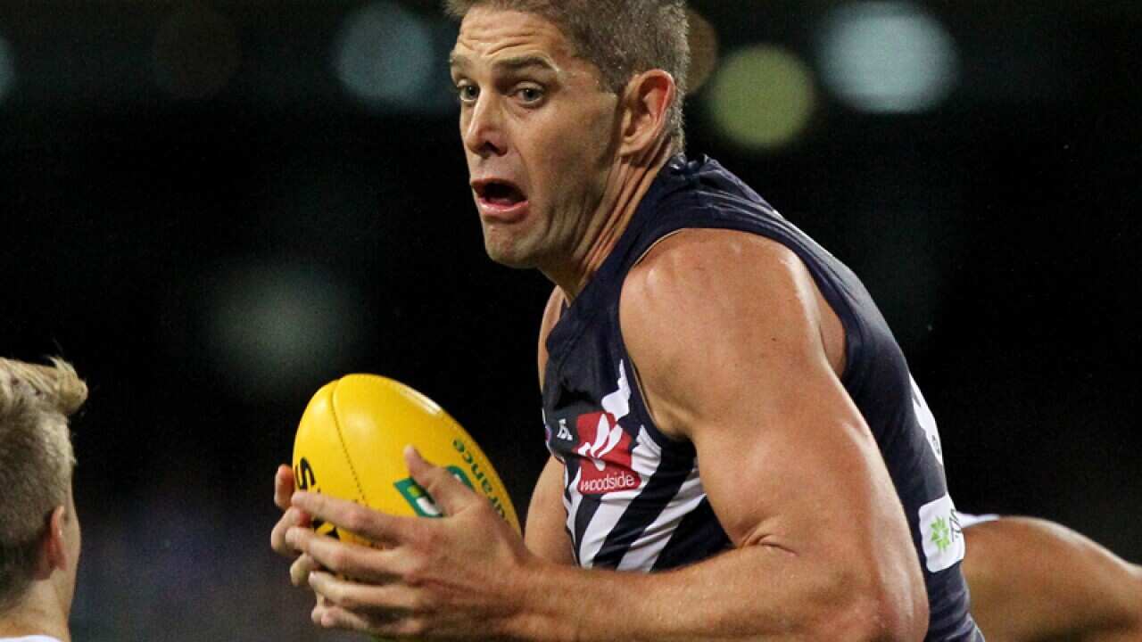 Fremantle ruckman Aaron Sandilands