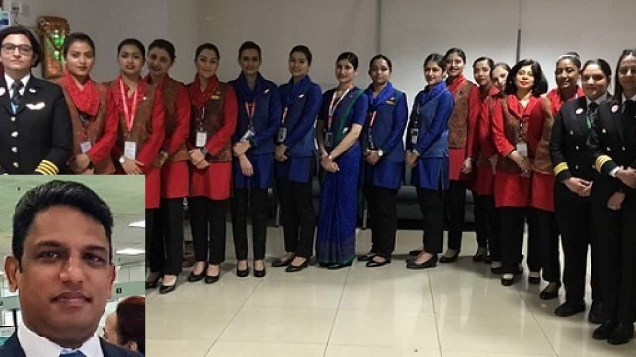 Air India full women crew
