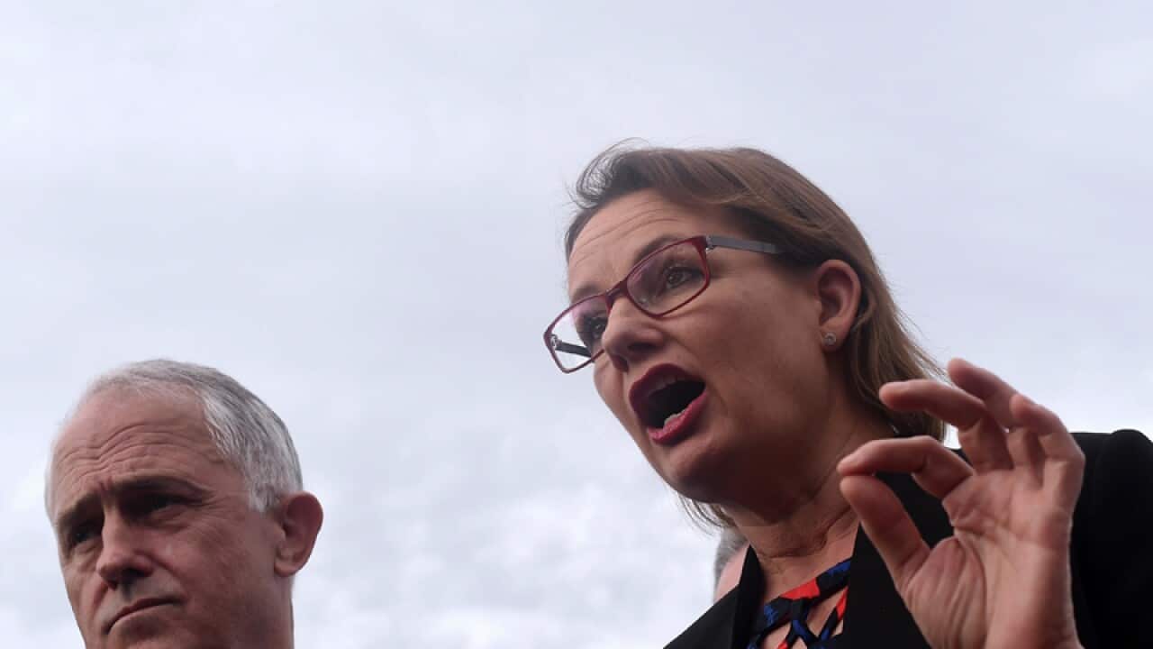 PM Malcolm Turnbull (left) and Australian Health minister Sussan Ley
