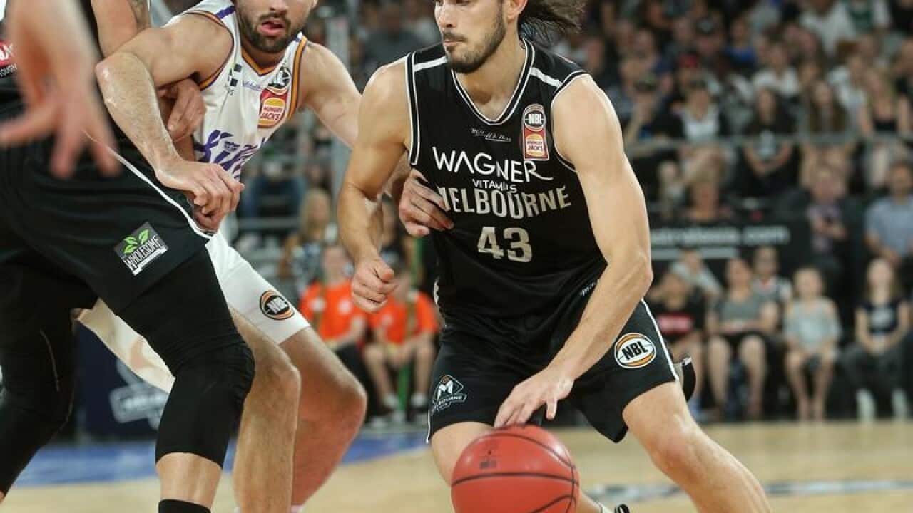 Chris Goulding of Melbourne drives