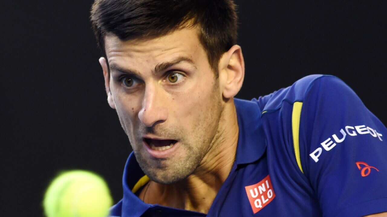 Novak Djokovic of Serbia