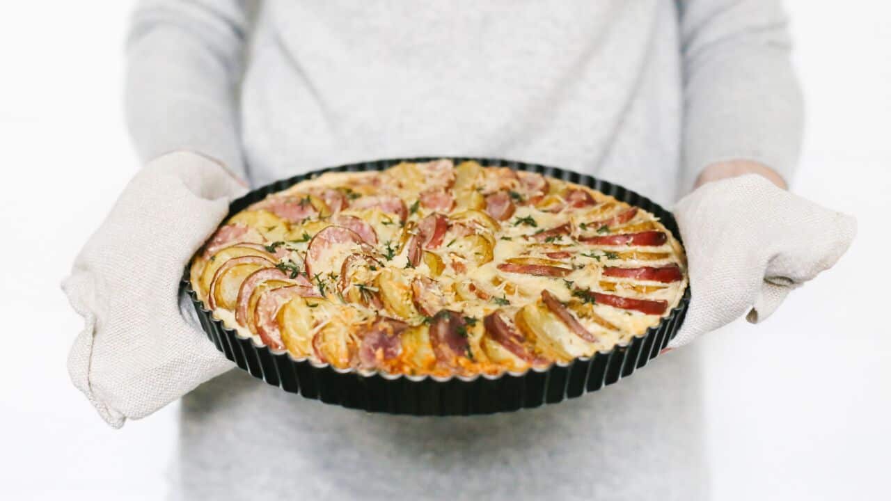 Two-potato tart