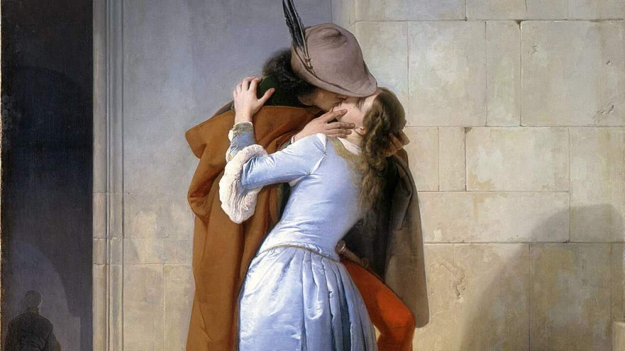 Der Kuss von Francesco Hayez 1859