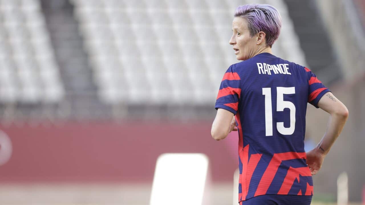Megan Rapinoe at the Tokyo Olympics (AAP).jpg