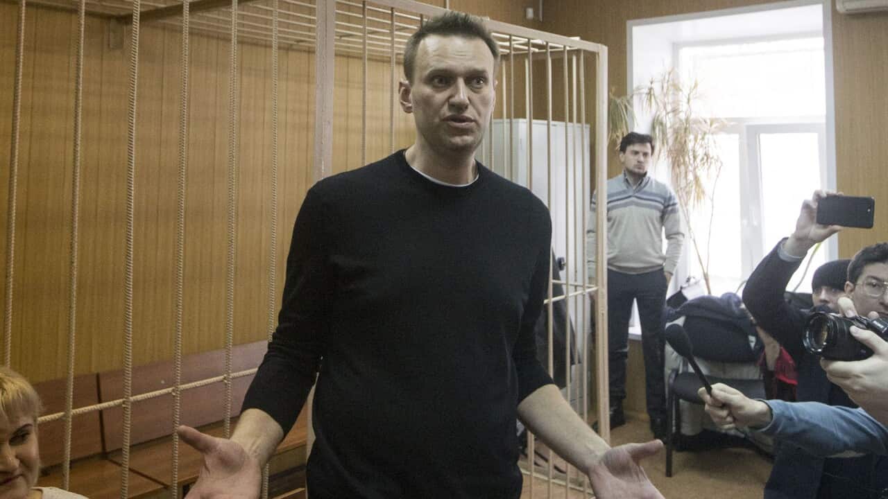 Trial of Russian opposition leader Alexei Navalny in Moscow