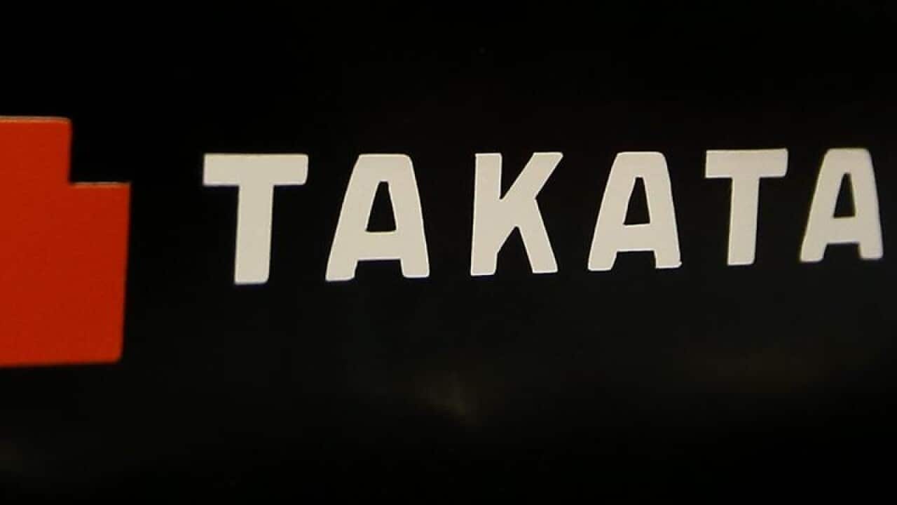 The logo of Takata Corp
