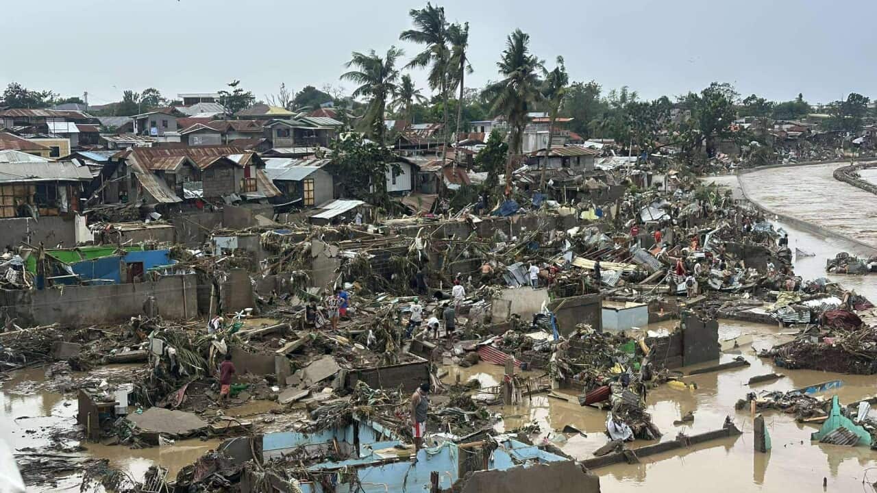 Damage from Typhoon Tino in Talisay City, particularly in the Mananga River area, where affected residents were brought to evacuation centres. Credit: Cebu Province PIO