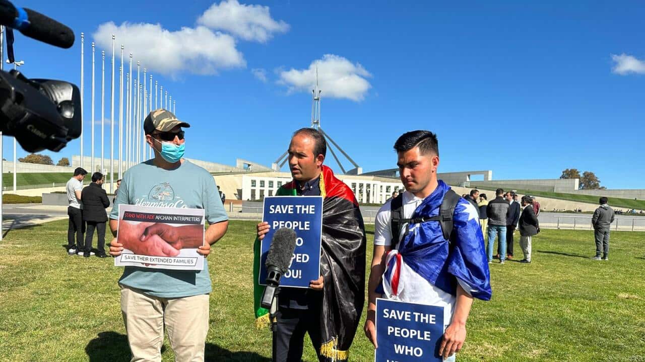 After an 18-day walk, three Afghans who once worked with the ADF in their home country have reached the nation’s capital city, Canberra.jpeg
