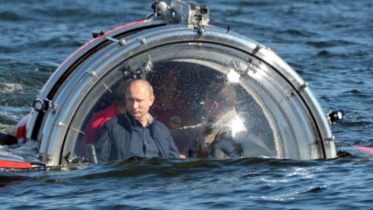 Putin explores Baltic Sea shipwreck