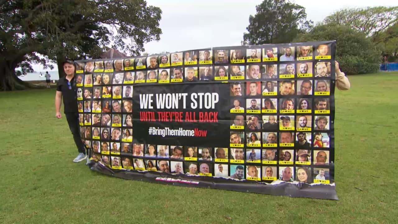 Australians have been holding weekly community vigils calling for the hostages to be released (supplied).jpg