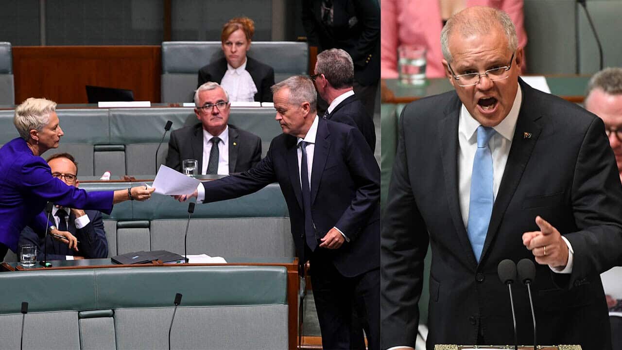 Labor Leader Bill Shorten and Prime minister Scott Morrison