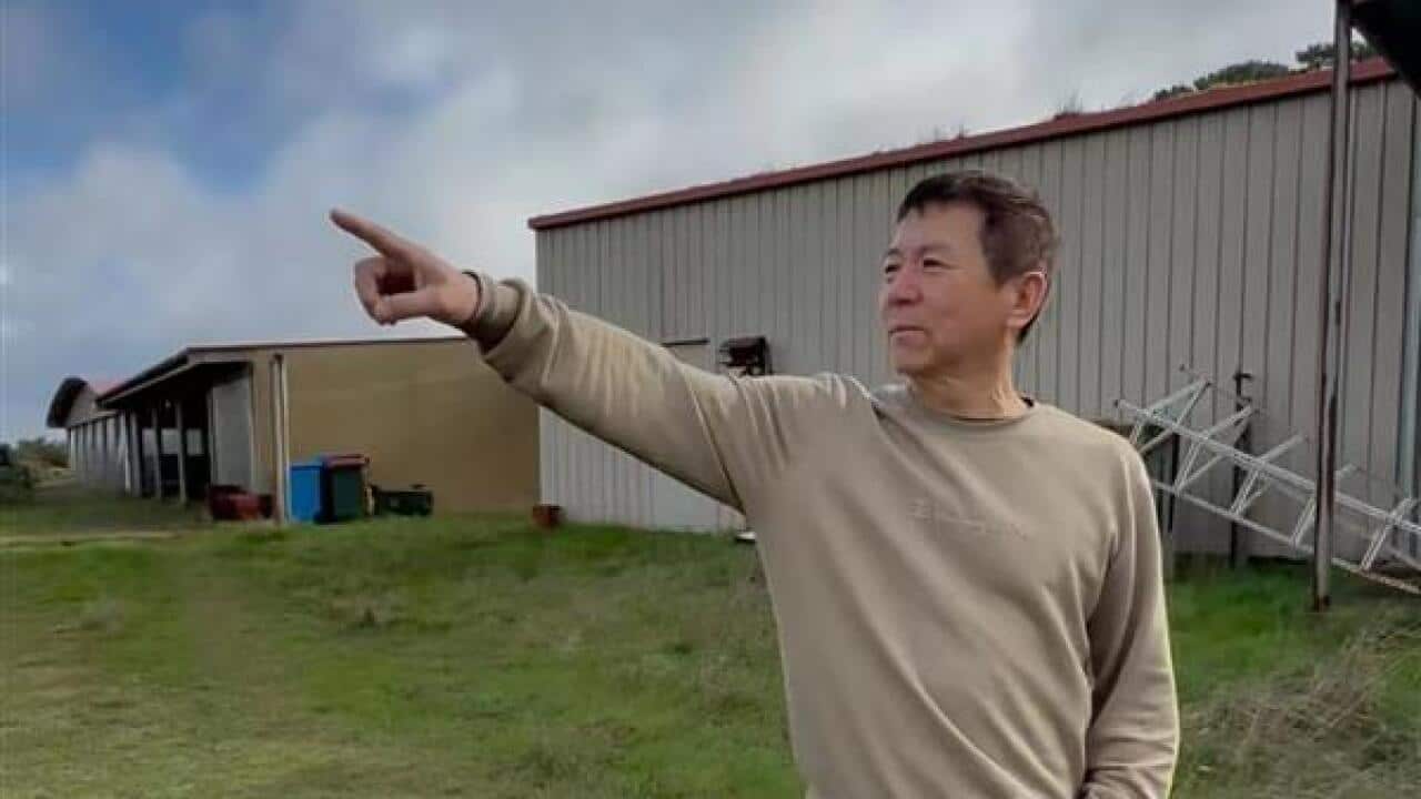 60后华人Tony Shi在南澳袋鼠岛改造荒地。