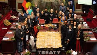 First Peoples Assembly Gather In Gardens Of Parliament In Victoria