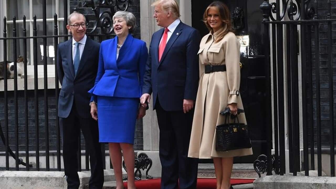 The Trumps and the Mays at No. 10 Downing Street