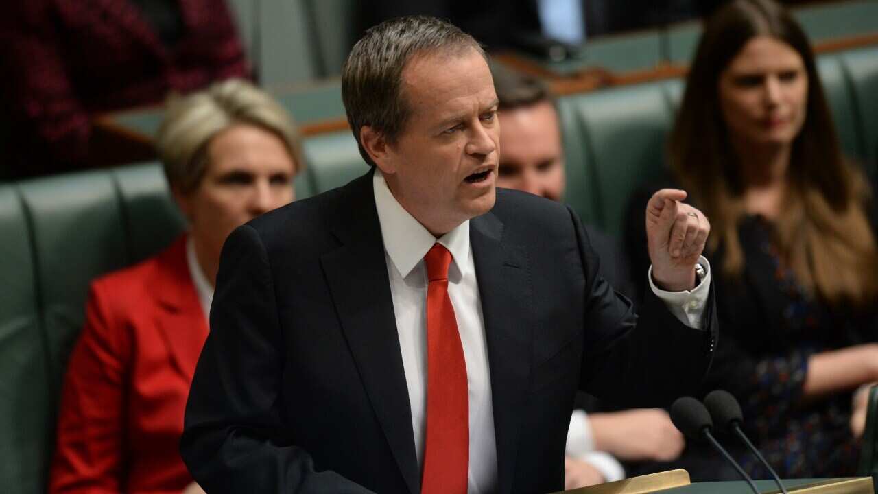 Opposition leader Bill Shorten delivers his budget reply speech - AAP-1.jpg