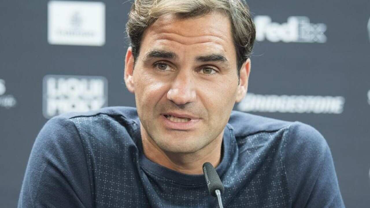 Roger Federer, Stuttgart press conference.
