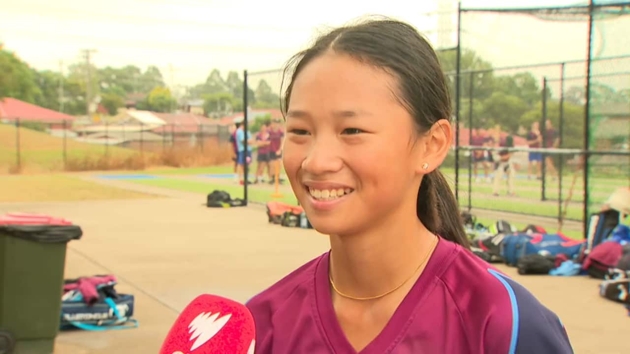 Sydney girl, 14, making history as cricket's youngest international
