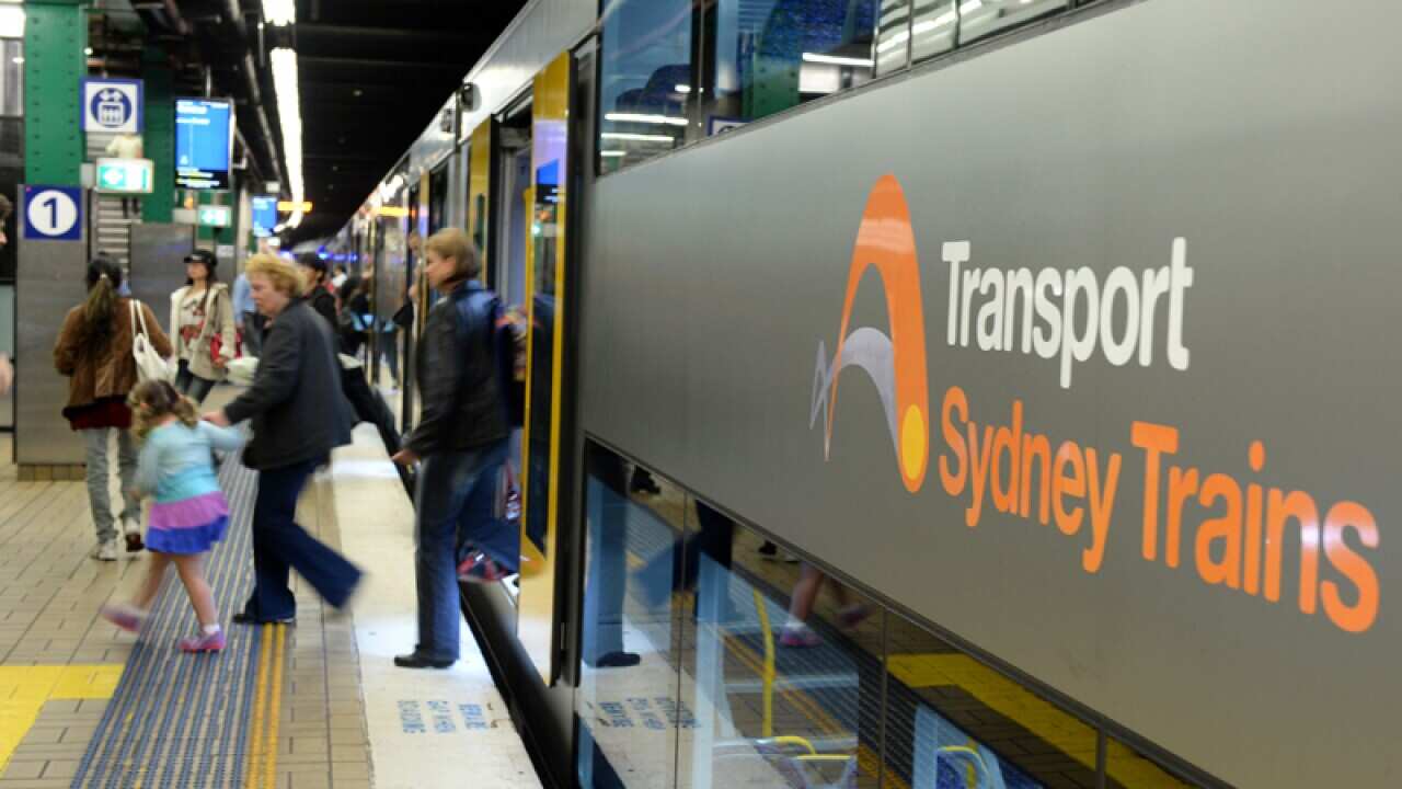 Stock images of Transport Sydney Trains at Town Hall station