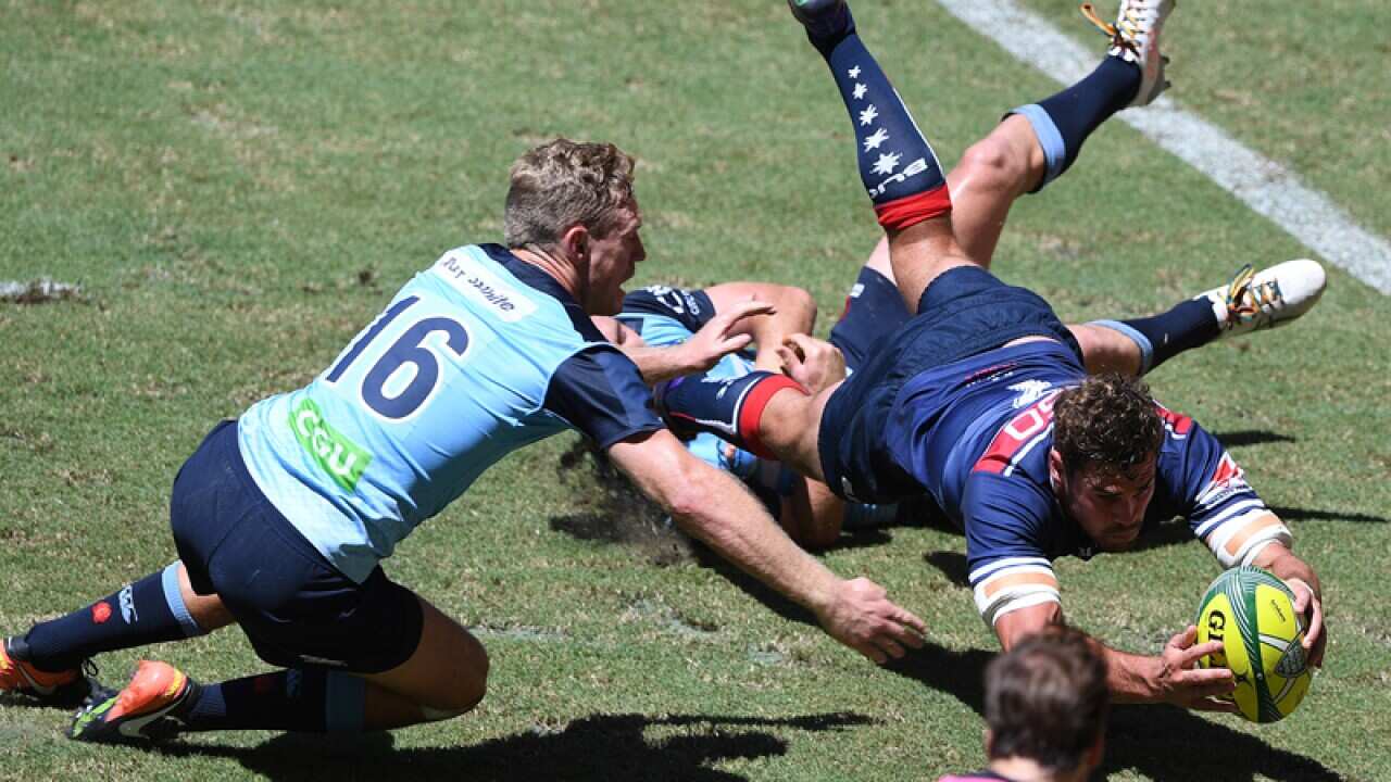 Pool match between the Melbourne Rebels and New South Wales Waratahs