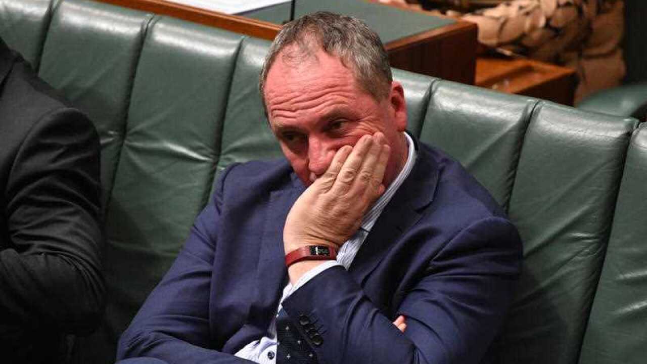 Barnaby Joyce has been ruled ineligible to sit in federal parliament (AAP)