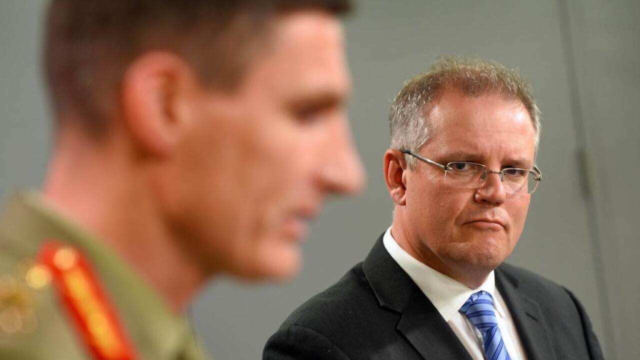 Scott Morrison and Lieutenant General Angus Campbell