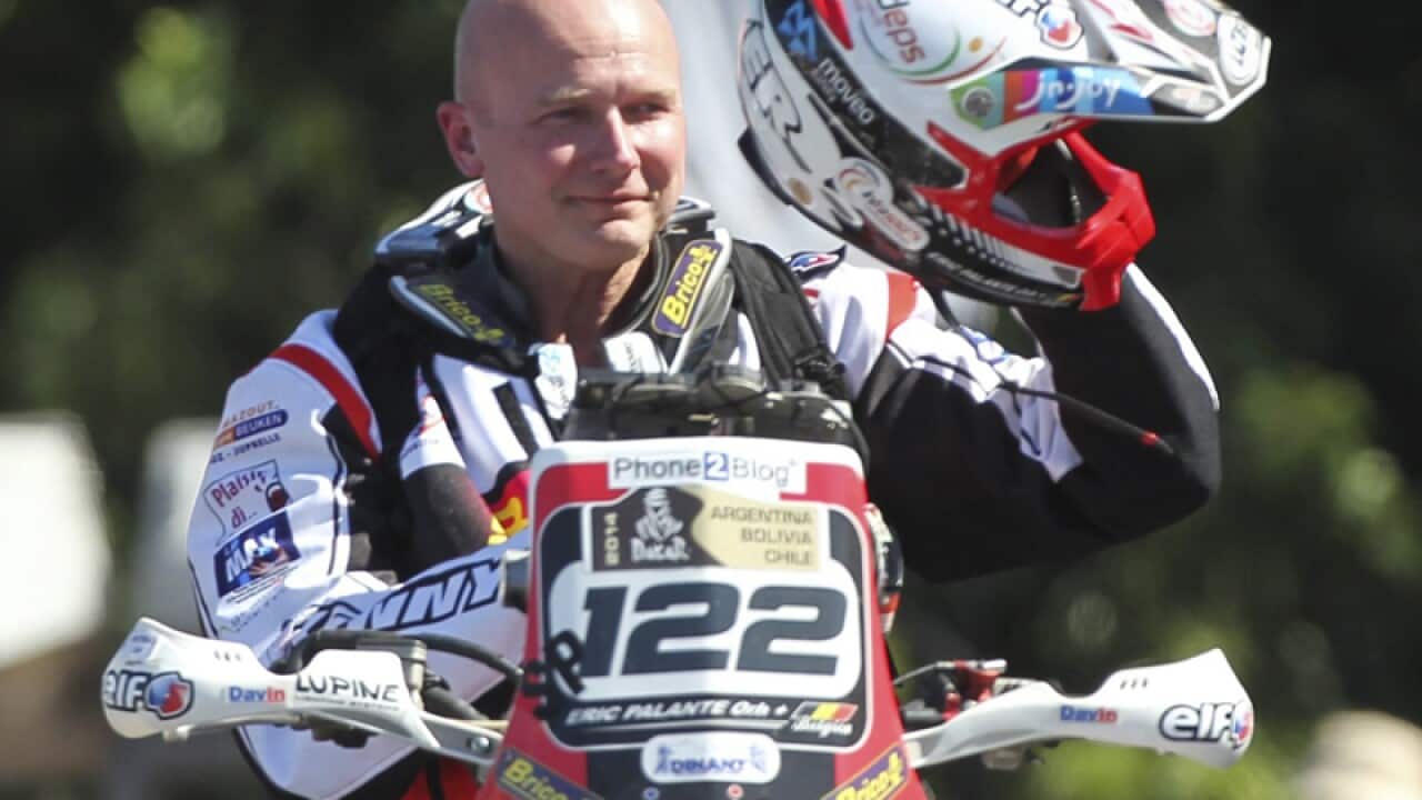 Belgian motorbike rider Eric Palante