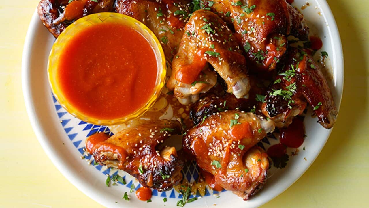 These chilli and honey chicken wings are just one way the versatile hot sauce is used in cooking.