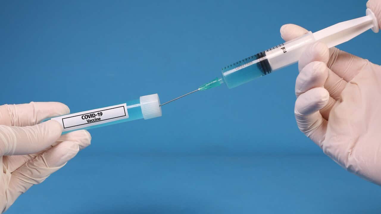 Doctor or nurse filling a syringe.