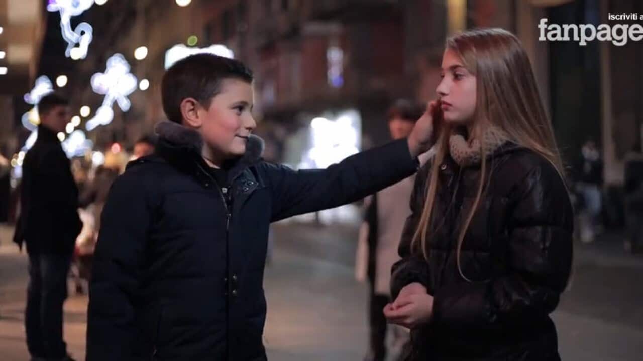 A scene from the video. 