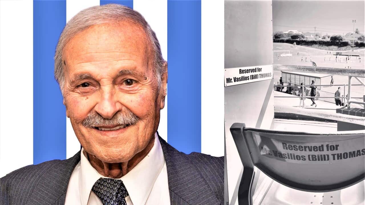 Ο αποθανόντας Βασίλης Θωμάς ήταν ένα πασίγνωστο μέλος της ομογένειας της Πέρθης με σημαντική προσφορά ιδιαίτερα στον ποδοσφαιρικό σύλλογο της «Αθηνάς».