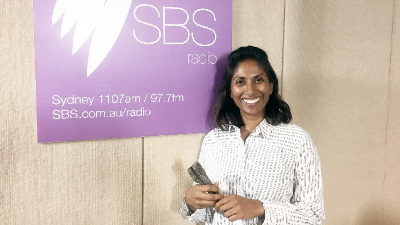 Dr. Anneline Padayachee with Purple carrots