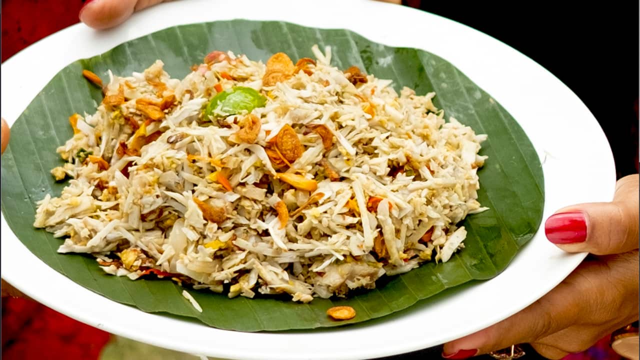 Jukit urab is a fragrant, flavour-packed Balinese salad.