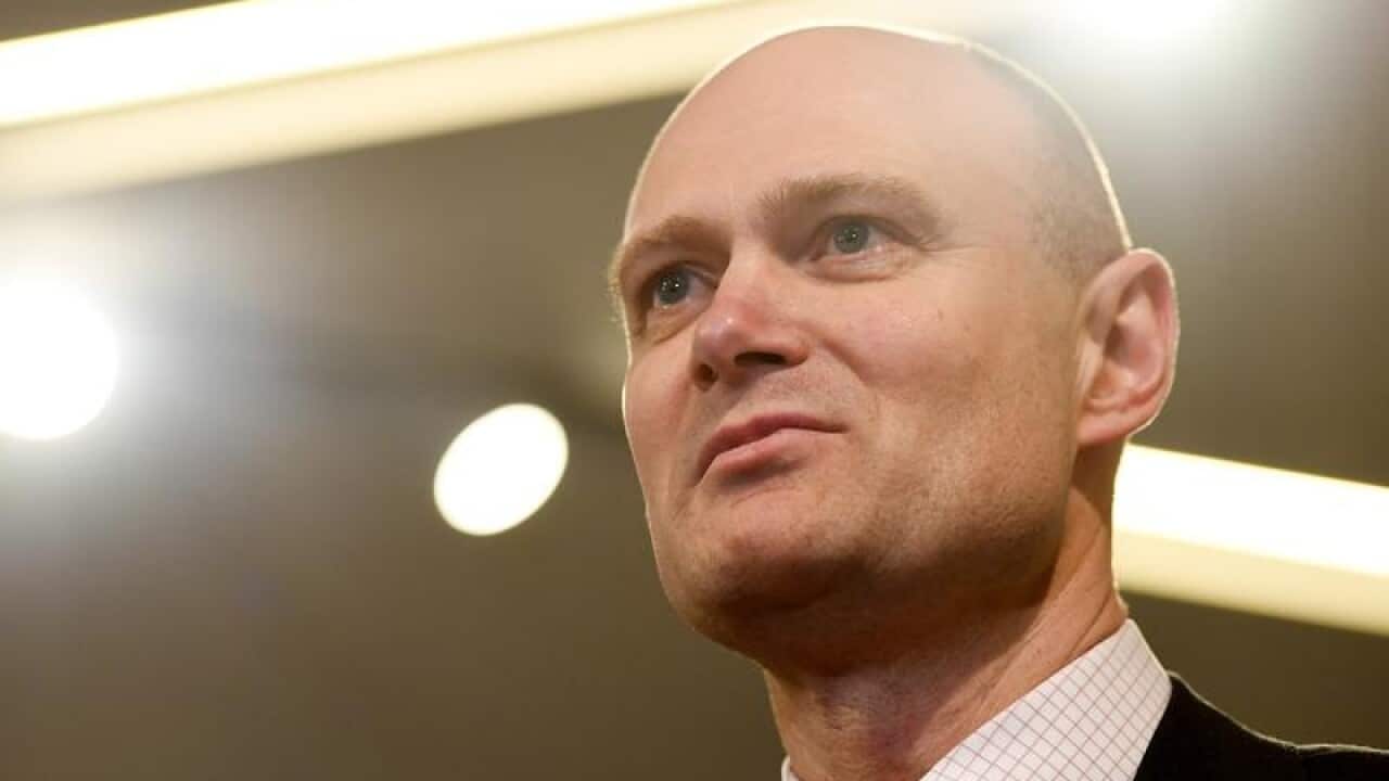 A file image of Myer CEO Richard Umbers