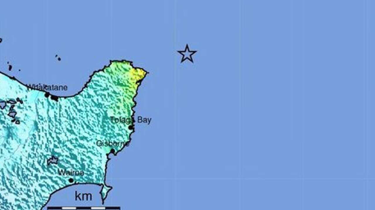 The location (C, marked with star) of a 7.1 magnitude earthquake