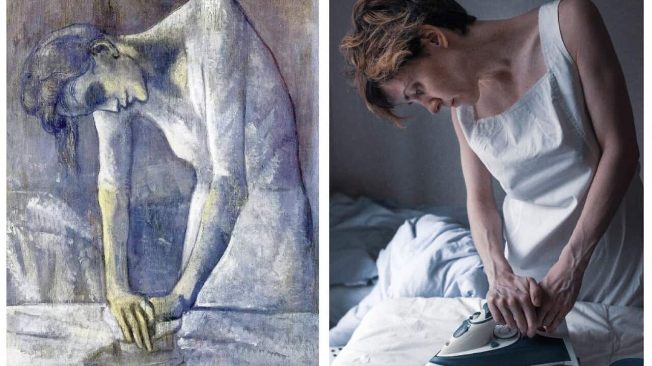 Pablo Picasso. Woman Ironing