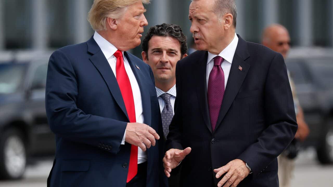 President Donald Trump and Turkey's President Recep Tayyip Erdogan in 2018.