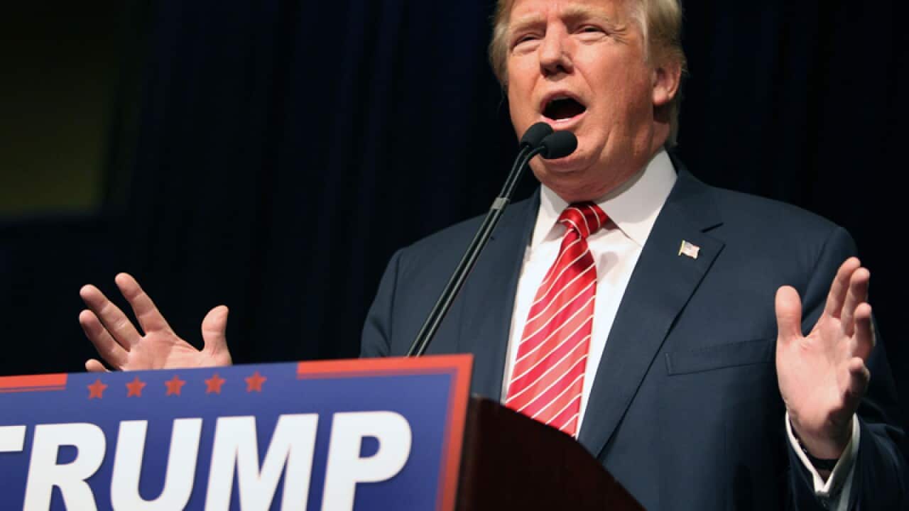 US Republican presidential candidate Donald Trump