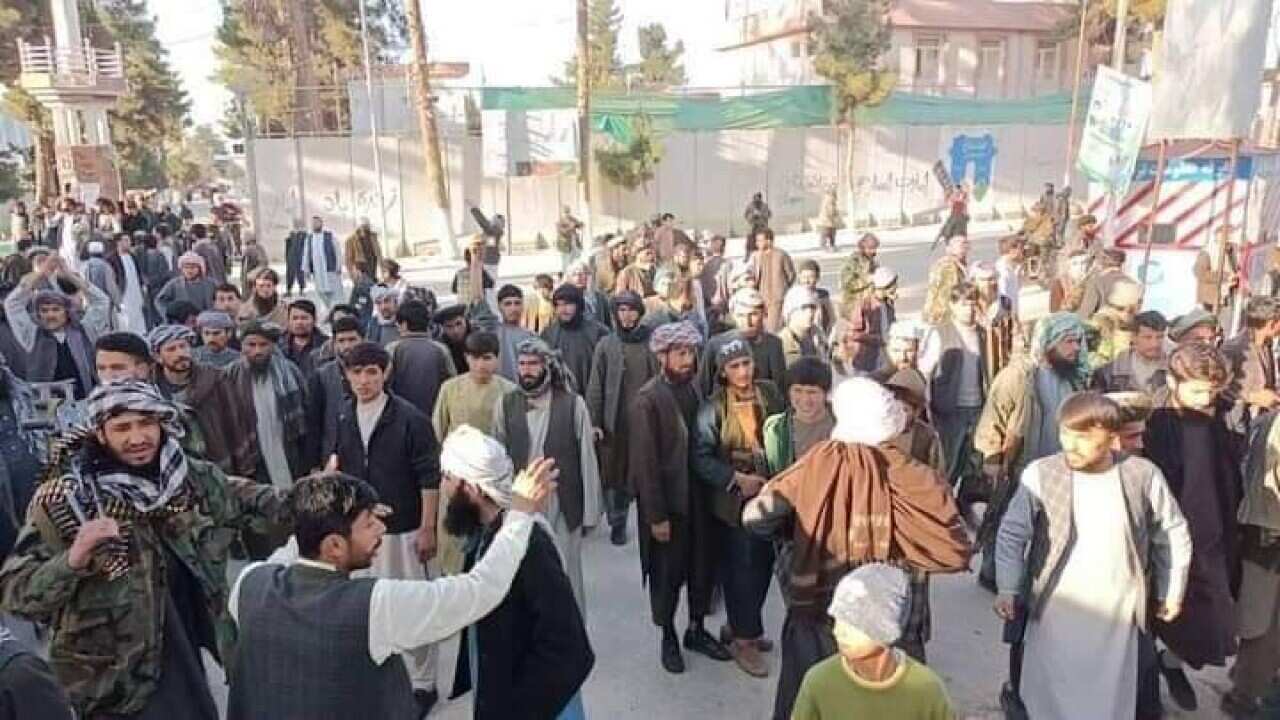 Anti-Taliban protest in Faryab