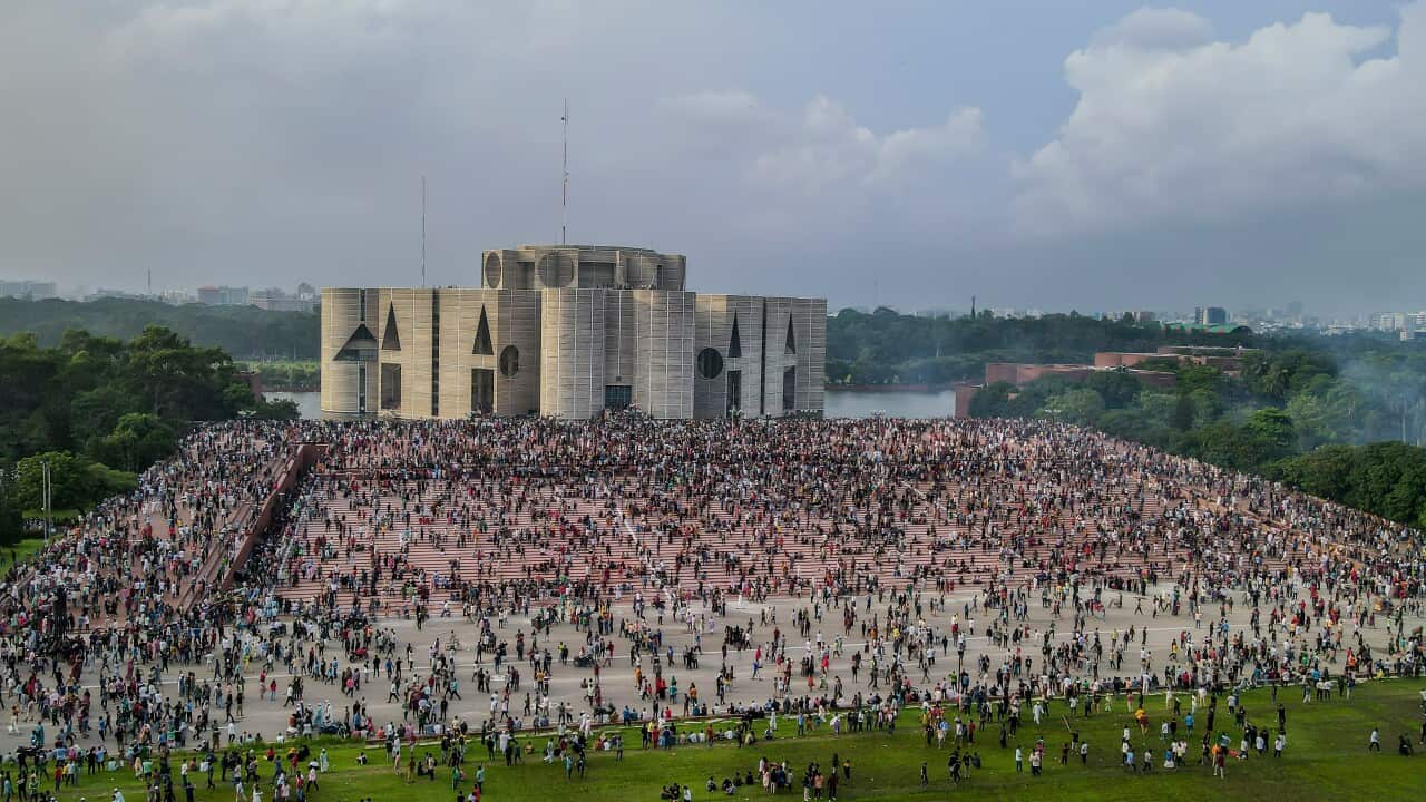 Thousands of People celebrate in Dhaka - 05 Aug 2024