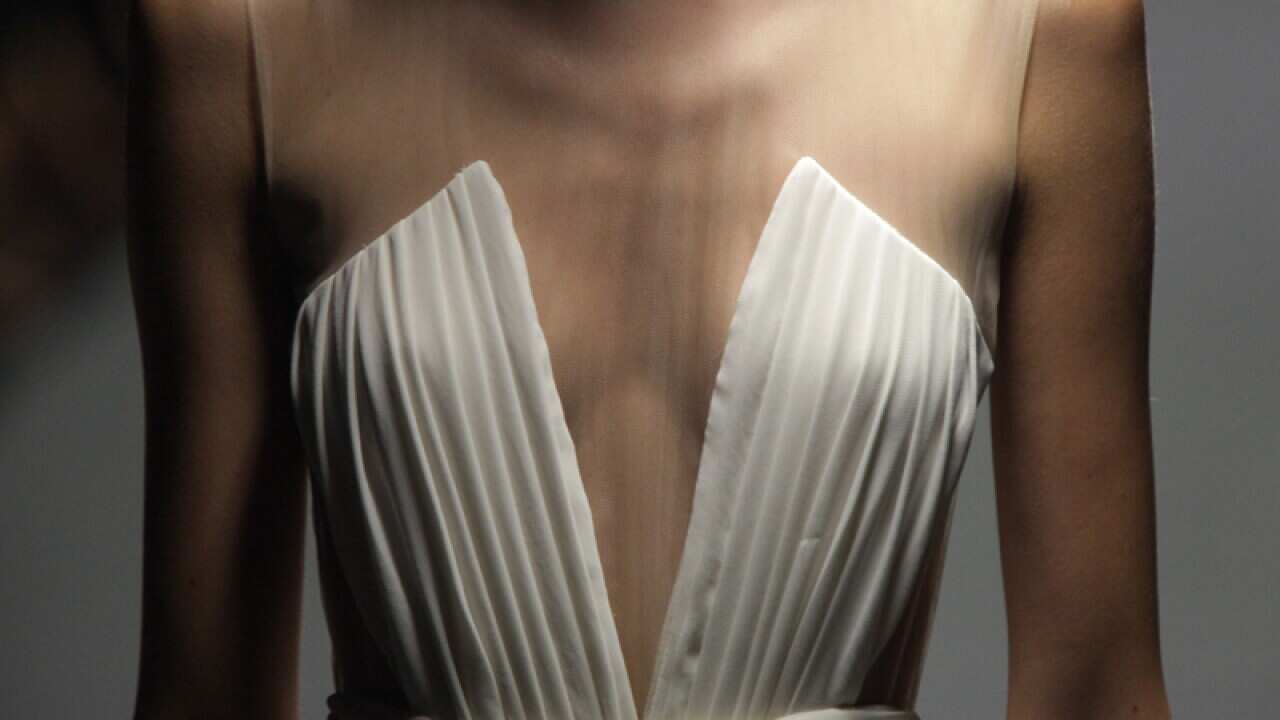 A model on the catwalk