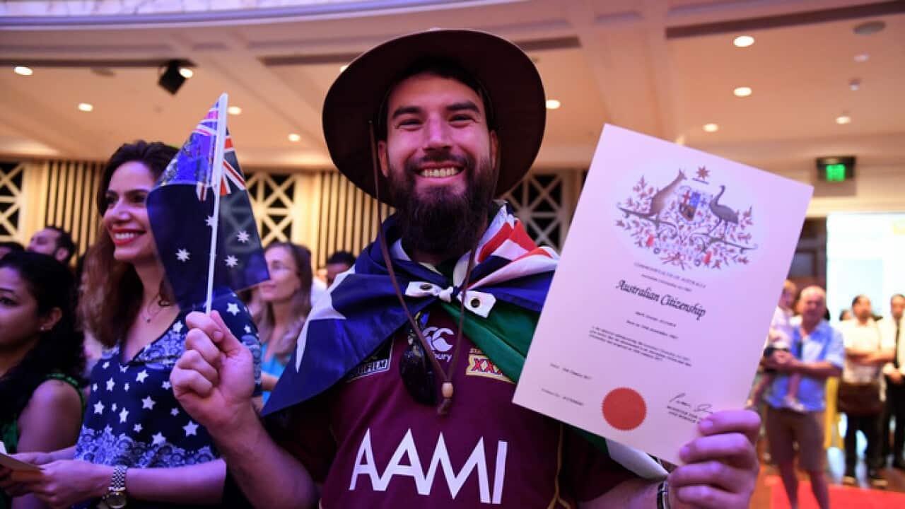 A citizenship ceremony on Australia Day in Brisbane, Thursday, Jan. 26, 2017